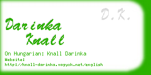 darinka knall business card